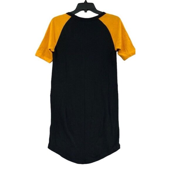 Zadig & Voltaire Sz XS Dress Mini Black 80s T-shirt retro Designer - Picture 4 of 7